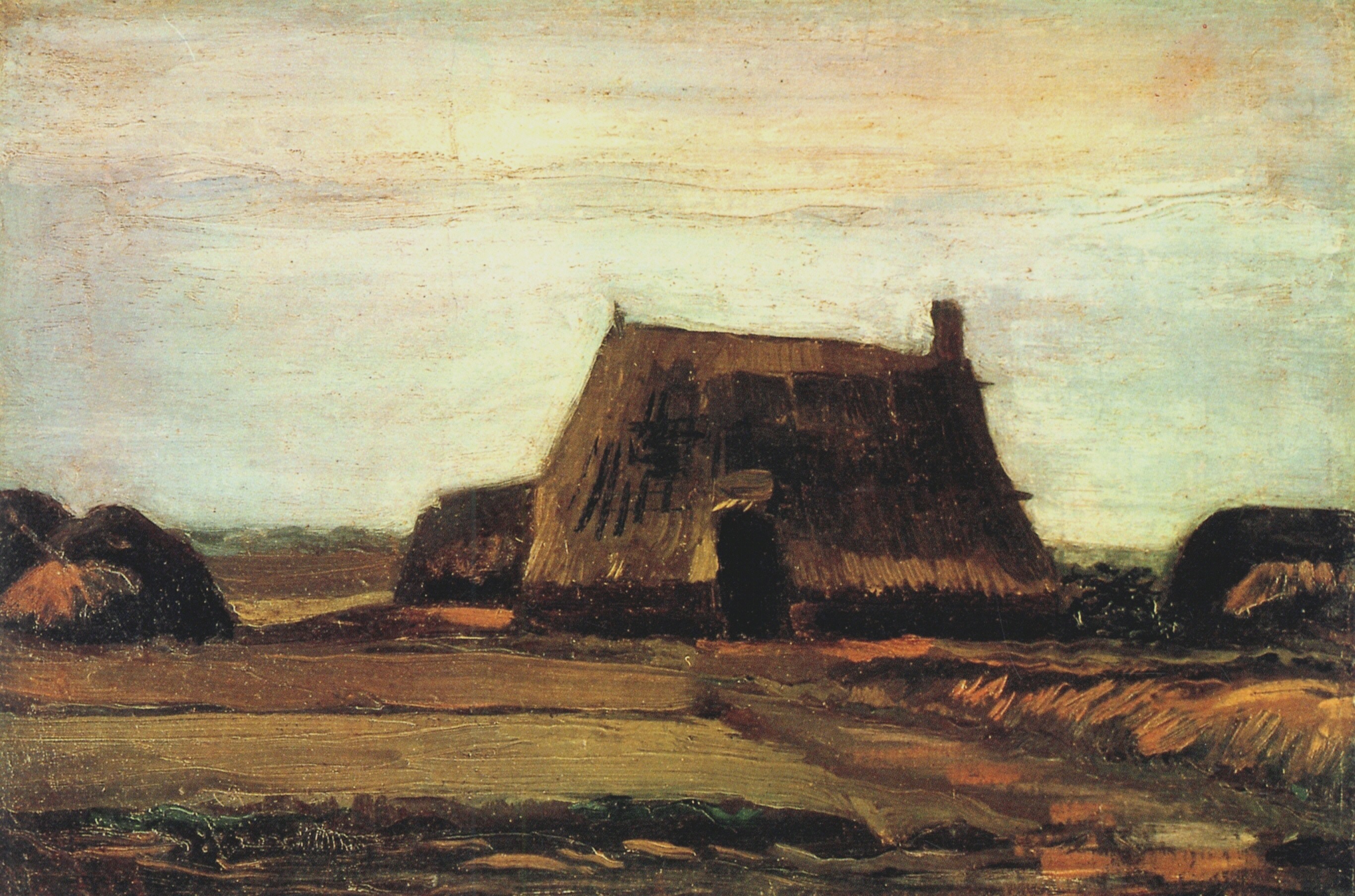 Farm with Stacks of Peat 1883
